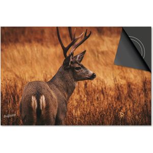 Inductie beschermer 78x52 - afdekplaat inductie mat - Dietrix Kookplaat beschermer - Exclusief - Herfst - Hert in bruin veld