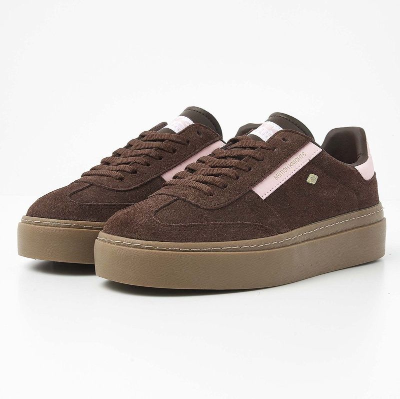BK RE-ISSUE - Sneakers - Donker bruin/Zacht roze