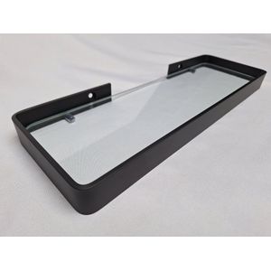 Hoexs - Planchet 35cm | Badkamerplank | Zwart | RVS | Wastafel Glas | Zwevend | Wandplank Badkamer | Wastafel | Toilet | Wc | Hangende Plank | Hangend | Sanitair