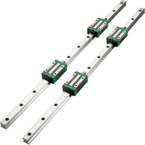 VEVOR Lineaire Geleider, HSR20, 1700 mm, 2 Stuks Lineaire Geleiders en Lagers Geluidsarme Miniatuurgeleiders Voor Automatisering CNC
