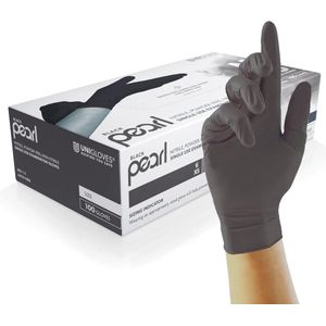 Zwarte nitril handschoenen, medium, poedervrij, 100 stuks