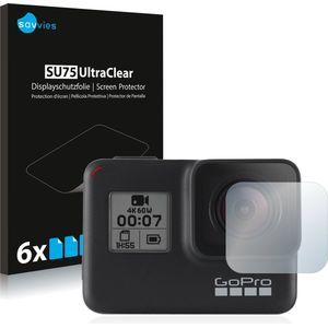 Savvies - Screenprotector voor GoPro Hero 7 Black (Lens) - Folie Beschermfolie transparant 6 Stuks
