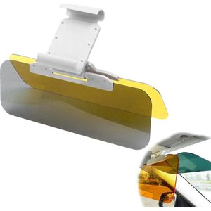 Zonnescherm Op Zonneklep - 2 in 1 Dag en Nacht - Zonneklep Verlenger - Zonneklep Auto - dag en nacht rijden - zonwering met instelknop - anti-uv-dimbaar