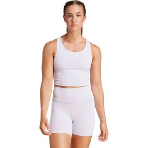 adidas Performance All Me Medium-Support Long Line Beha Tanktop - Dames - Paars- M C-D