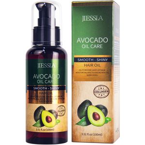Avocado Hair Oil, Haarolie op basis van Avocado 100% Collageen Smooth and Shiny