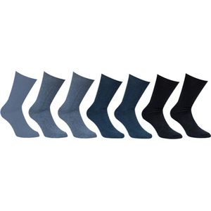 7 Paar | Marine Jeans | 39-42 | 100% Katoenen sok | Comfort | Sokken | 100% katoen | Ademend | Zacht |