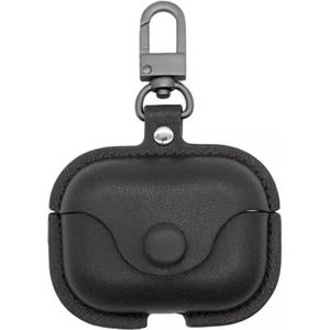 Hoes - Etui - Leer - Zwart - geschikt voor Apple Airpods Pro