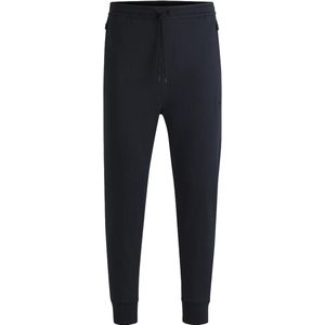 BOSS - Hadiko Rib - Trainingsbroek - Zwart - Regular Fit, Ritszakken, Katoenmix