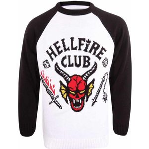 Stranger Things - Hellfire Club (Knitted) Sweatshirt Multicolour-XXL