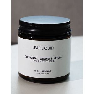 LEAF LIQUID Matcha poeder - Ceremonial Grade 30g - Ceremoniële Kwaliteit 30g - Premium Japanese Quality