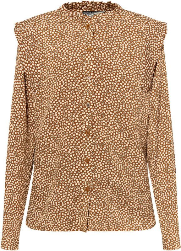 DreiMaster - Bloes - Donker Kameelbeige - Lange Mouwen