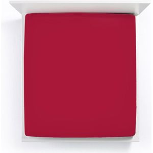 Bella Donna - La Piccola - Topperhoeslaken - Carmijnrood - Geschikt voor Toppers tot 12 cm