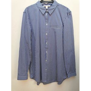 Blauw gestreept hemd van Esprit - maat 38