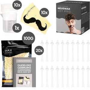 Highlygoods Neushaar wax Pro - Neuswax - Wax Ontharen - Wax Parels - Wax Strips Gezicht - Ontharings Neus Wax Set - Haar Verwijderaar - Nose Wax Kit