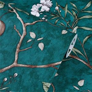 Meubelfolie 300 cm - 3D Vintage Bloemen - PVC-Stickers - Keuken Woonkamer - Zelfklevend Behang .