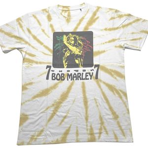 Bob Marley - 77 Heren T-shirt - L - Wit