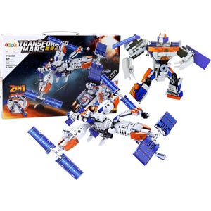 Playos® - Robot Transformers - 361 Delig - Ruimte #2 - Ruimteschip - Constructiespeelgoed - Bouwblokken - Bouwen - Constructieblokken - Bouwpakket - Bouwset - 3D Puzzel