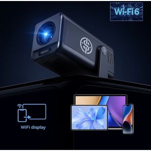 XL HY500 MAX LED Projector 4K Android 13 Ultra HD - Full HD 1080p - Wifi 6 & Bluetooth 5.0 - Thuisbioscoop Beamer met Apps