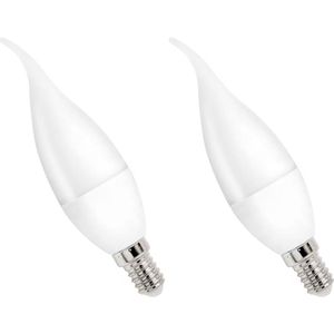Spectrum - LED Kaarslamp E14 - Neutraal Wit - 4W - 230V - 340 Lumen - 2 stuks