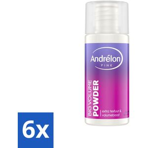 Andrélon - Pink - Big Volume - Stylingpoeder - Voordeelverpakking - 6 stuks