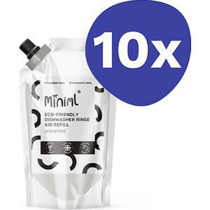 Miniml Glansspoelmiddel Parfumvrij - 1L Refill (10x 1L)
