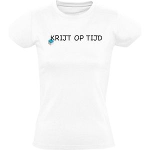 Krijt op tijd Dames T-shirt - biljarten - poolen - snooker