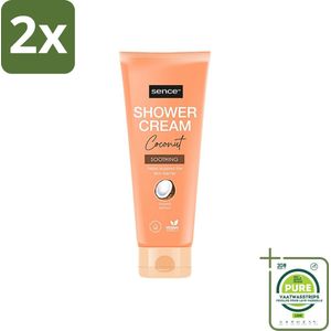 Sence - Coconut - Douchecrème - Verzorgend - 200 ml - Voordeelverpakking - 2 stuks - Douchecrème kokos - Kokos geur