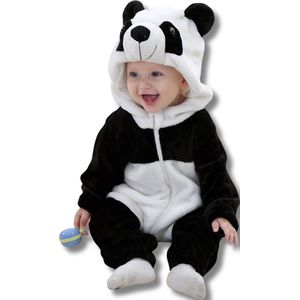 Panda Dieren Onesie voor Peuter & Kleuter: Zachte Flanel Jumpsuit, Pyjama & Romper - Veilig & Comfortabel voor Kinderen 2 tot 4 jaar