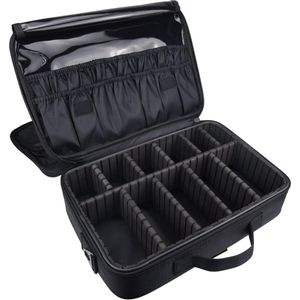 Schmink koffer - Kapperskoffer trolley - Visagie make up koffer trolley - Schminkkoffer - Beauty case - Cosmetica koffer - Ideaal voor reizen - To go