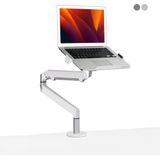 Alberenz® Laptoparm gasveer zilver - Monitorbeugel -Laptop standaard - Verstelbaar - Monitorstandaard gasveer