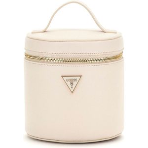 GUESS Cosmetische tas Utensil zak Round Beauty Case Cream Crème