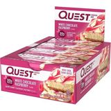 Quest Nutrition Quest Bars - Eiwitreep - 1 box (12 eiwitrepen) - Witte Chocolade Framboos