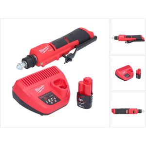 Milwaukee M12 FTB-201 Snoerloze Bandenfrees 12 V 7/16"" Hex Brushless + 1x oplaadbare accu 2.0 Ah + lader