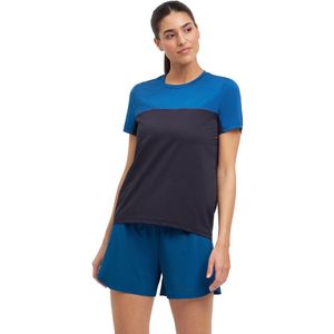 FALKE Running Tee Heat vochtregulerend functioneel shirt met korte mouwen dames blauw - maat S