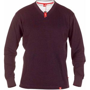 D555 BLISS Heren Lange mouwen Sweater 100% cotton - Bordeaux - Maat M