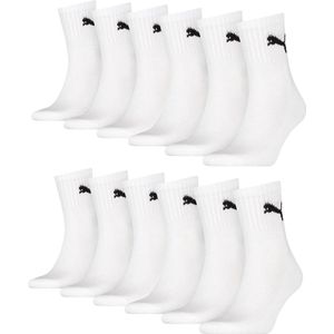 SOKKEN 12 paar Puma sokken korte crew sportsokken tennissokken maat. 35 - 49 unisex