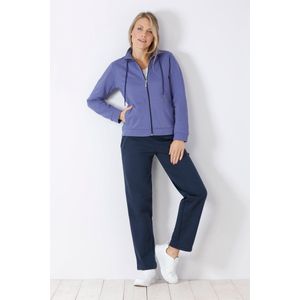 Sportieve soft sweat dames huispak - Blauw - Maat - 40