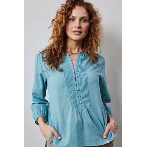DIDI Dames Blouse Lucy in Dusty Turqoise maat 42