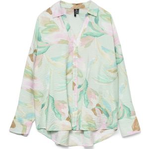 Blouse - Bloemenprint - Viscose - Lange Mouw - Wijde Pasvorm