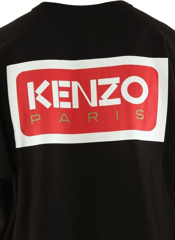 Kenzo - Paris - Sweater - Zwart - Oversized - Katoen