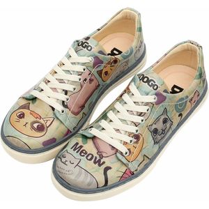 DOGO Dames Sneakers- Cats of the World 39