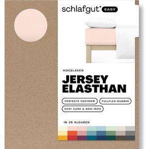 schlafgut Easy Jersey Elasthan Hoeslaken XL - 180x200 - 200x220 230 Red Light
