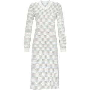 Lang nachthemd warm katoen - Wit - Maat - 44