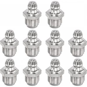 10 stuks vernikkeld messing smeernippel G1/8 11 mm hydraulische vetnippel accessoires voor auto's en machines