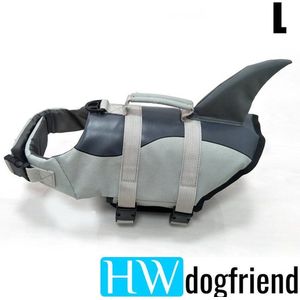 Zwemvest Hond - Haai Met Vin - L