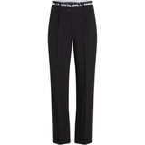 Karl Lagerfeld Logo Waistband Broek Zwart XS Vrouw