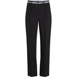 Karl Lagerfeld Logo Waistband Broek Zwart XS Vrouw