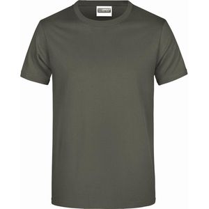 James And Nicholson Heren Ronde Hals Basic T-Shirt (Donkergrijs)