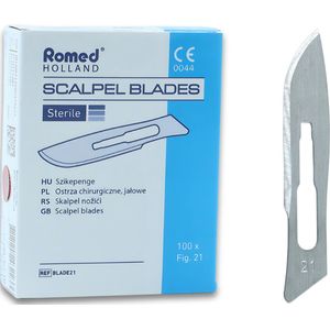 Romed scalpelmesjes nr. 21 steriel Romed