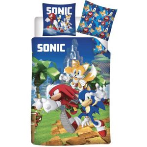 Sonic The Hedgehog - Dekbedovertrek - 140x200 Cm - 100% Katoen